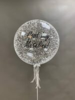 Шар Bubble с пенопластом "Снежное чудо"