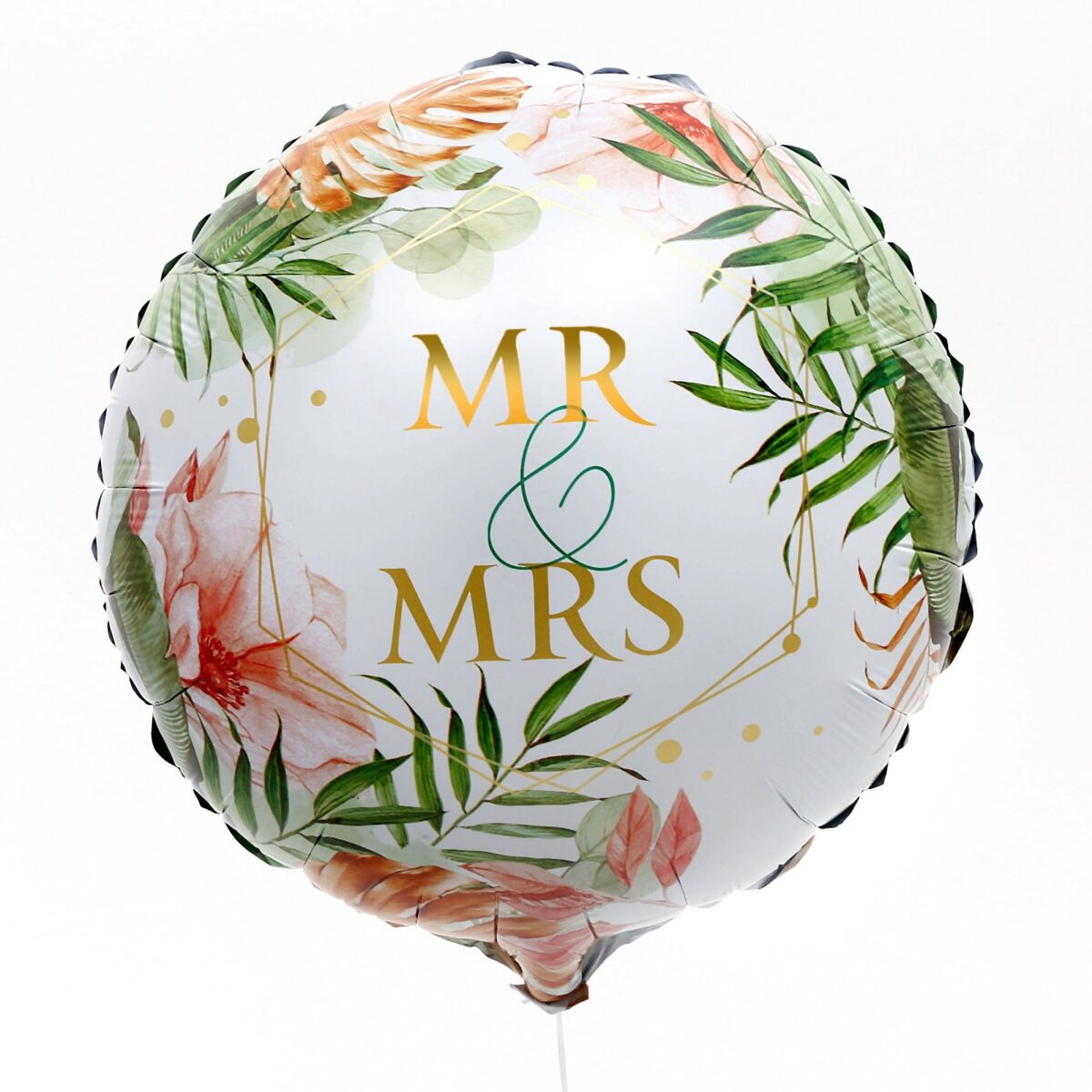 Шар фольгированный круг "Mr&Mrs" — изображение 1