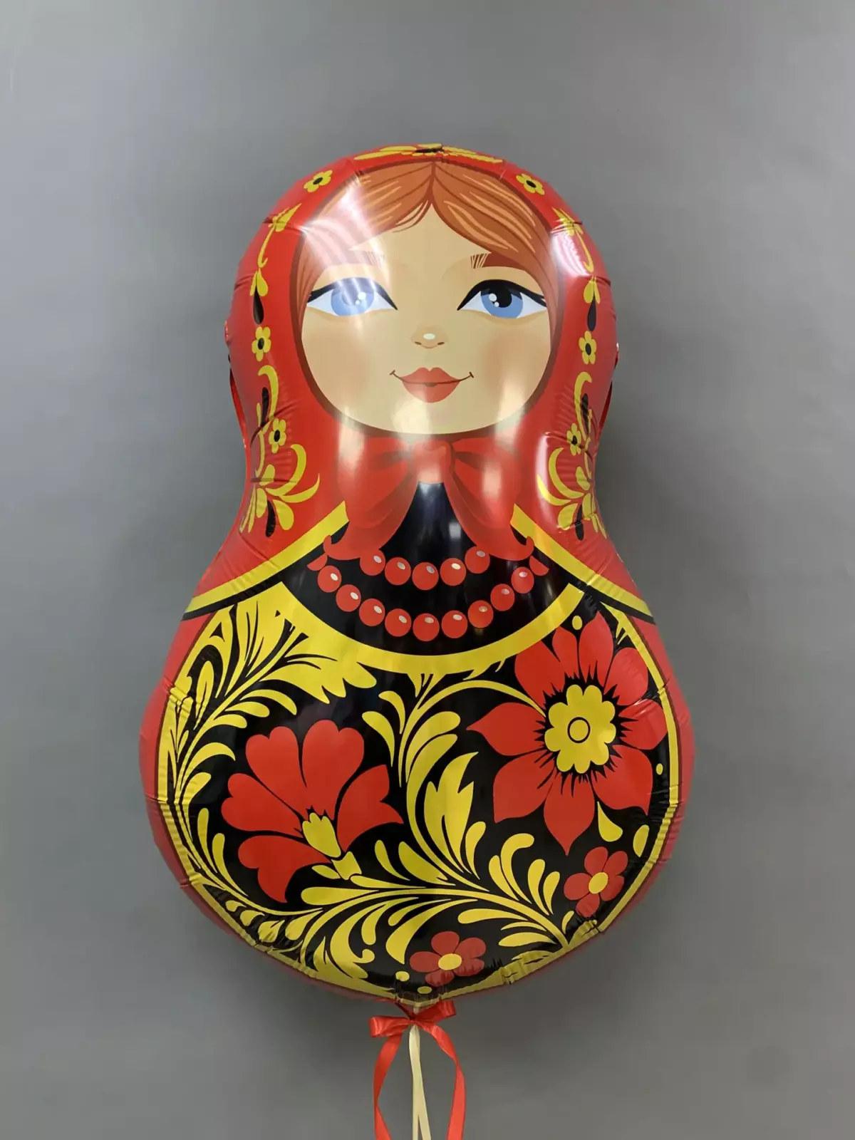 826cd696-d091-4f30-aab8-8d163dbf708e — копия Шар фольгированный фигурный "Матрешка Золотая роспись" — изображение 1
