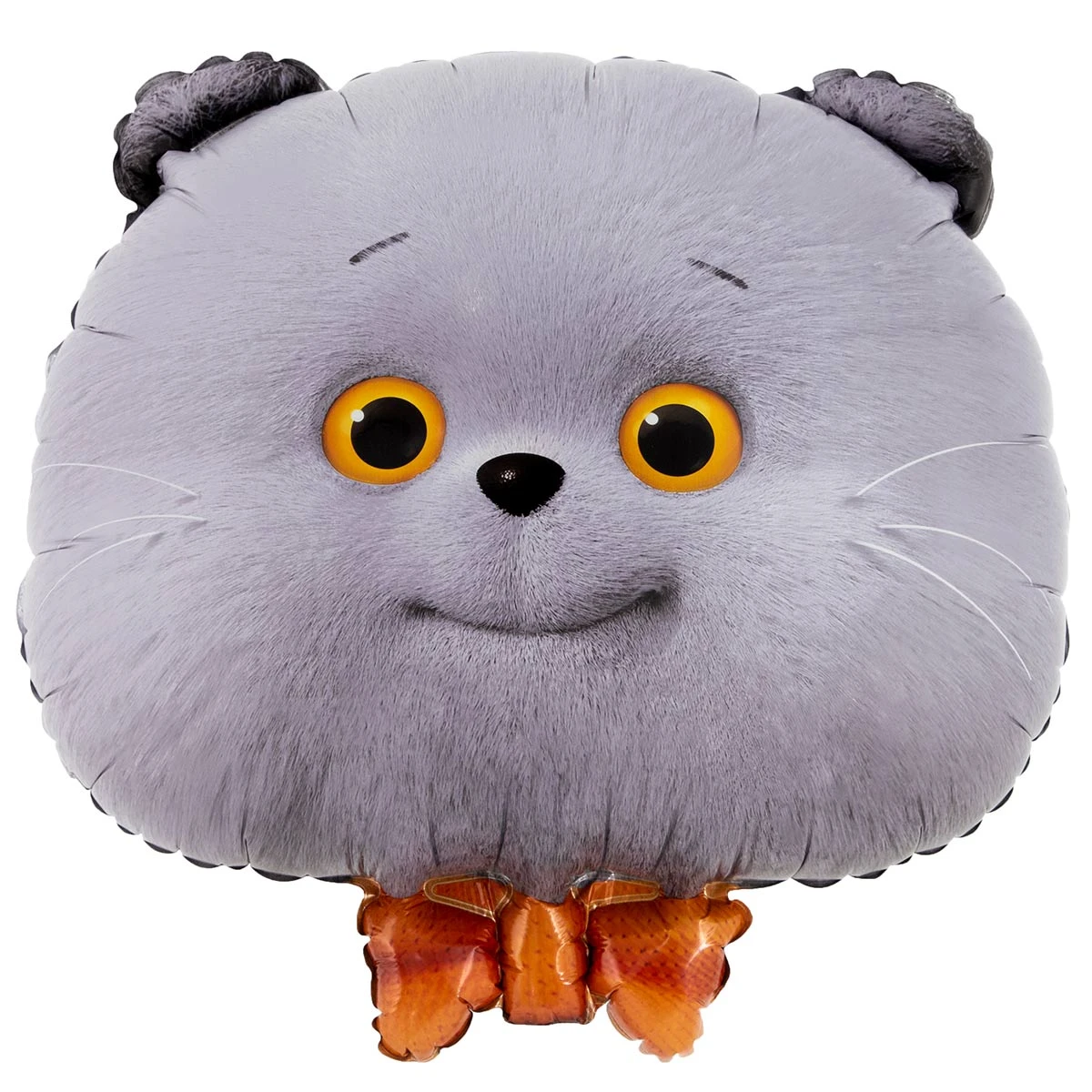 1207-6260_m1 Шар фольгированный фигурный "Кот Басик" — изображение 1